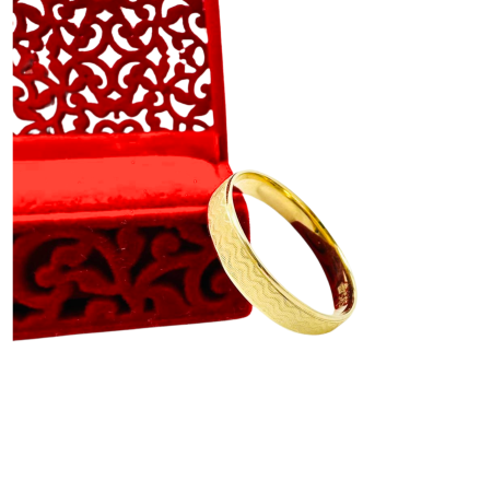 Kenzari Jewellery 14k Gold Wedding Ring - 3.47 Grams