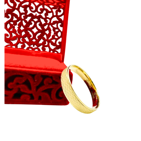 Kenzari Jewellery 14k Gold Wedding Ring - 3.43 Grams