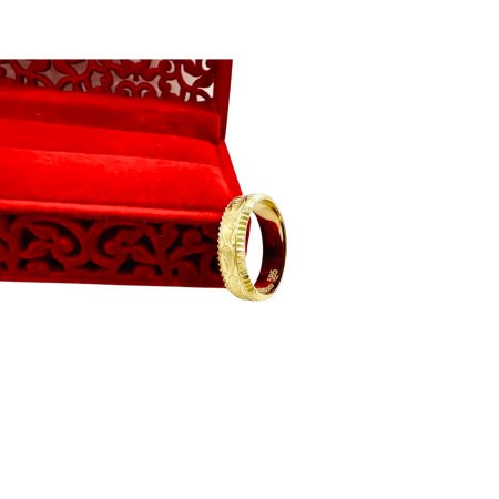 Kenzari Jewellery 14k Gold Wedding Ring - 4.73 Grams