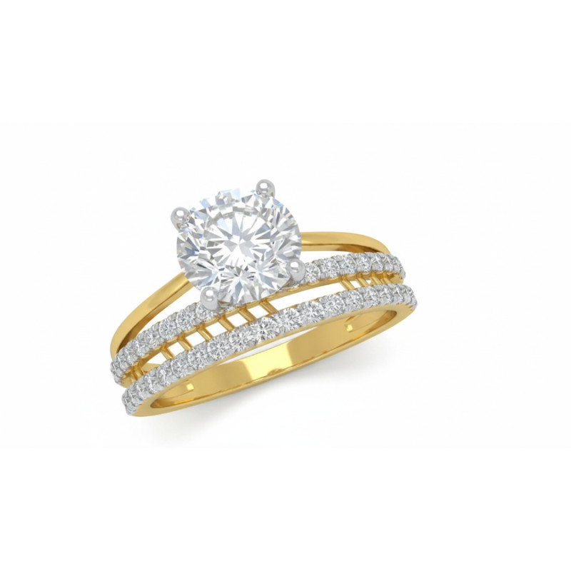 Kenzari Jewellery 18k Gold Ring for Women – 2.31 Grams