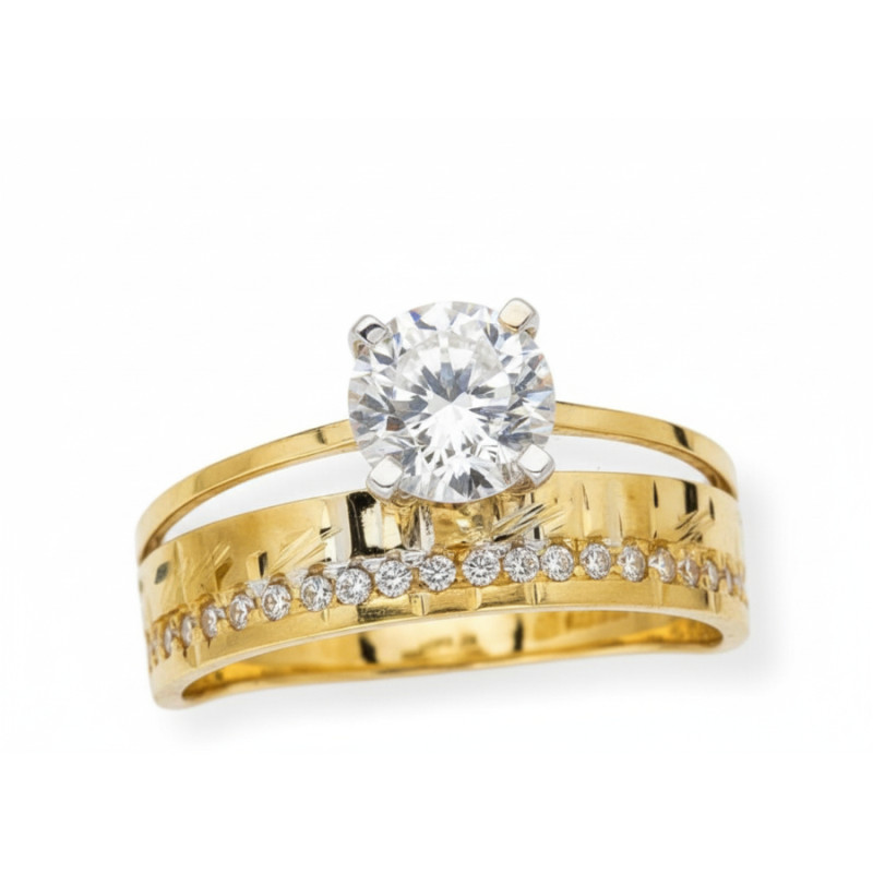 Kenzari Jewellery 14k Gold Ring for Women – 2.39 Grams