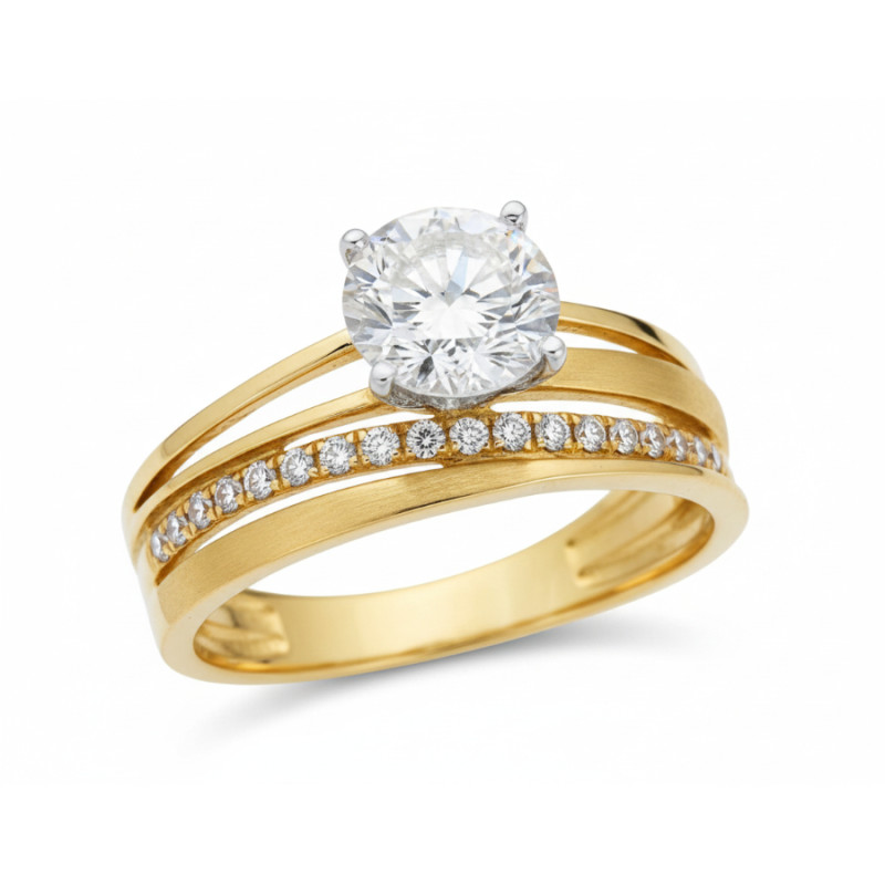 Kenzari Jewellery 18k Gold Ring for Women – 2.72 Grams