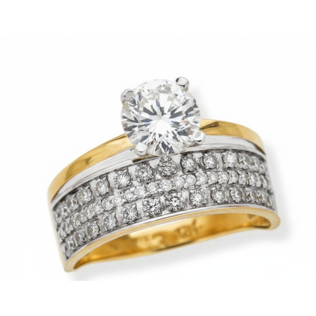 Kenzari Jewellery 14k Gold Ring for Women – 2.91 Grams Kenzari Jewellery 14k Gold Ring for Women – 2.91 Grams