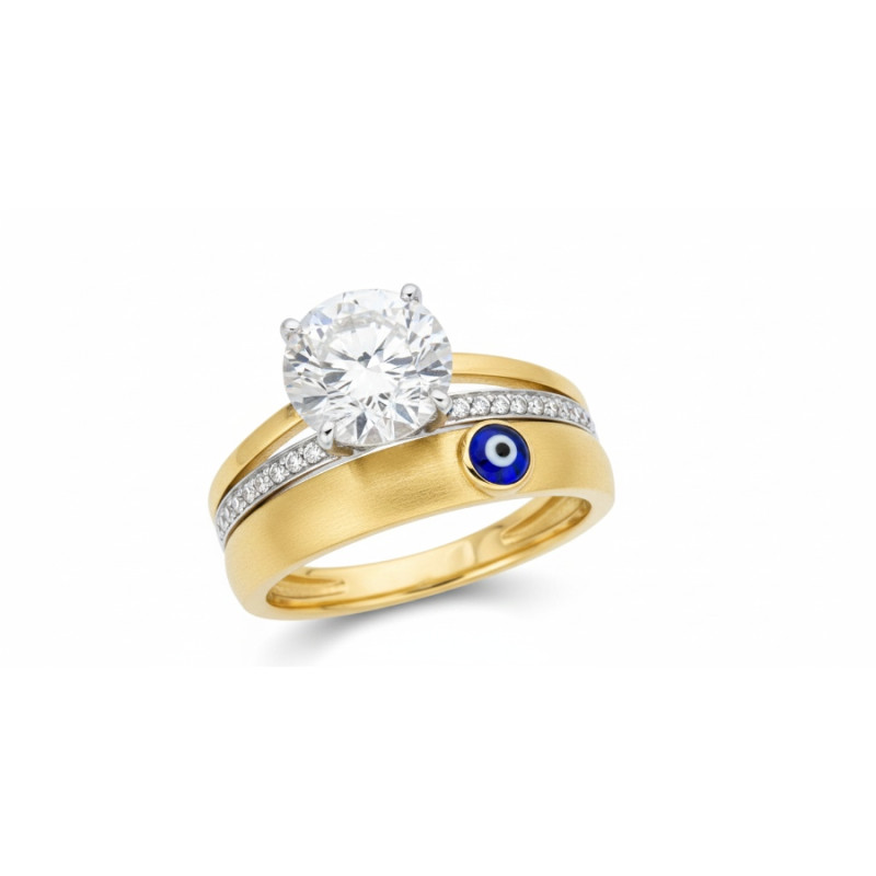 Kenzari Jewellery 18k Gold Ring for Women – 3 Grams