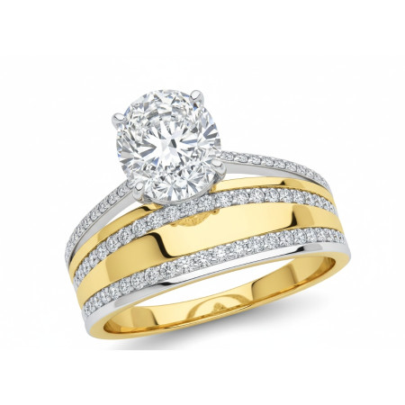 Kenzari Jewellery 14k Gold Ring for Women – 3.36 Grams