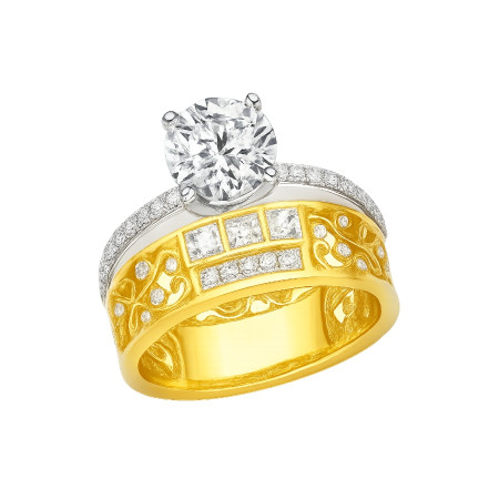 Kenzari Jewellery 14k Gold Ring for Women –3.41 Grams Kenzari Jewellery 14k Gold Ring for Women –3.41 Grams