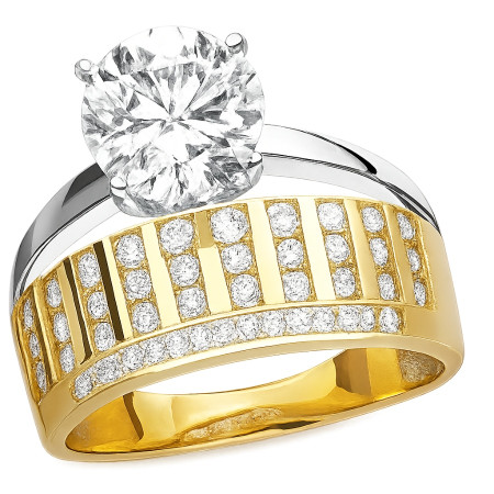 Kenzari Jewellery 14k Gold Ring for Women – 3.45 Grams