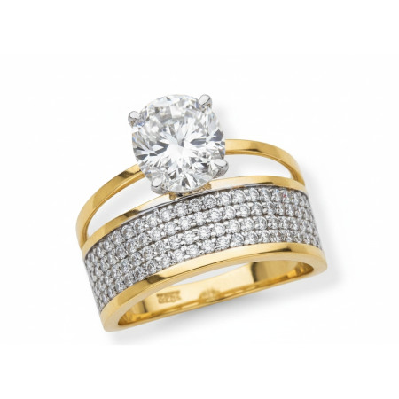 Kenzari Jewellery 14k Gold Ring for Women – 3.6 Grams