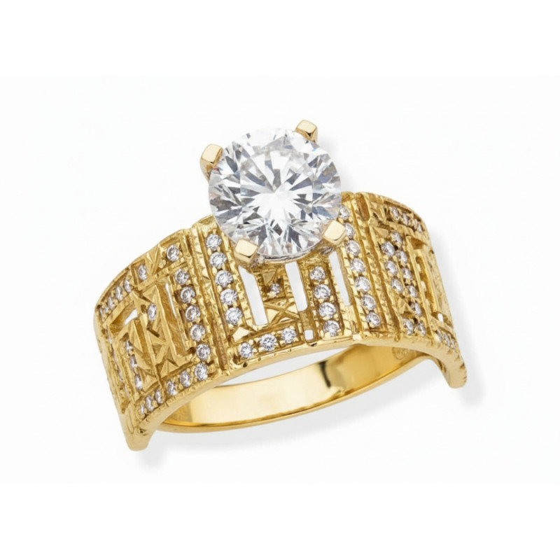 Kenzari Jewellery 14k Gold Ring for Women – 3.79 Grams