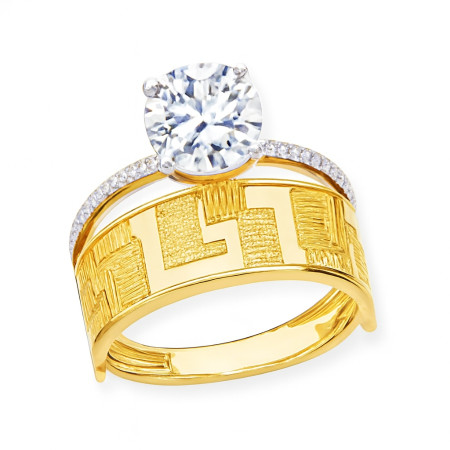 Kenzari Jewellery 14k Gold Ring for Women – 3.87 Grams
