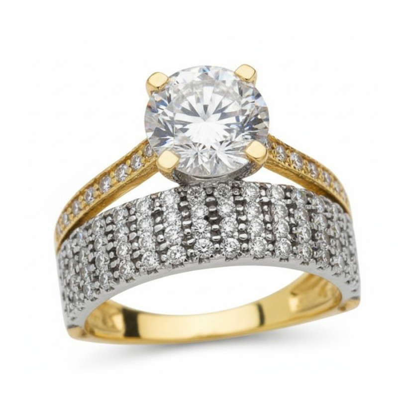 Kenzari Jewellery 14k Gold Ring for Women – 4.19 Grams Kenzari Jewellery 14k Gold Ring for Women – 4.19 Grams