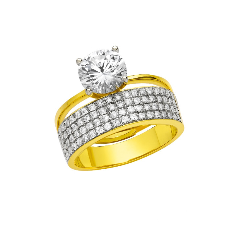 Kenzari Jewellery 14k Gold Ring for Women – 4.21 Grams Kenzari Jewellery 14k Gold Ring for Women – 4.21 Grams