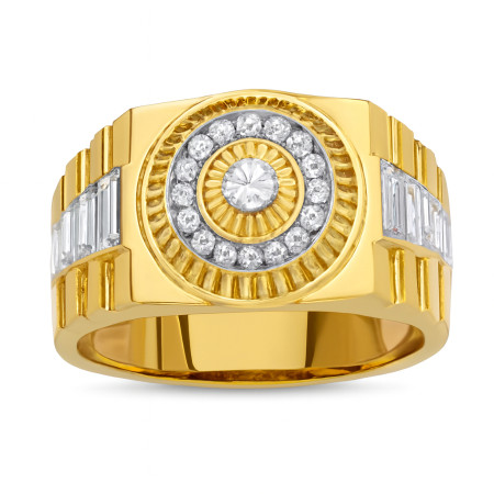 Kenzari Jewellery 14k Gold Ring for Men – 5.83 Grams Kenzari Jewellery 14k Gold Ring for Men – 5.83 Grams