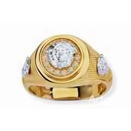 Kenzari Jewellery 14k Gold Ring for Men – 6.36 Grams Kenzari Jewellery 14k Gold Ring for Men – 6.36 Grams
