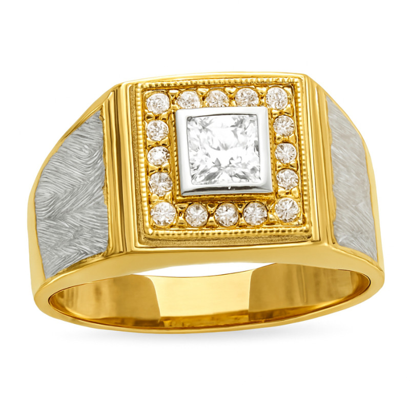 Kenzari Jewellery 14k Gold Ring for Men – 7.21 Grams Kenzari Jewellery 14k Gold Ring for Men – 7.21 Grams