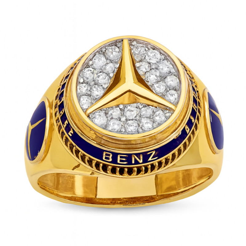 Kenzari Jewellery 18k Gold Ring for Men – 7.92 Grams