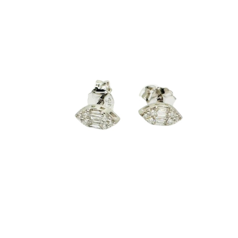 Kenzari Jewellery 14k Diamond Earring for Women - 0.95 Grams Kenzari Jewellery 14k Diamond Earring for Women - 0.95 Grams
