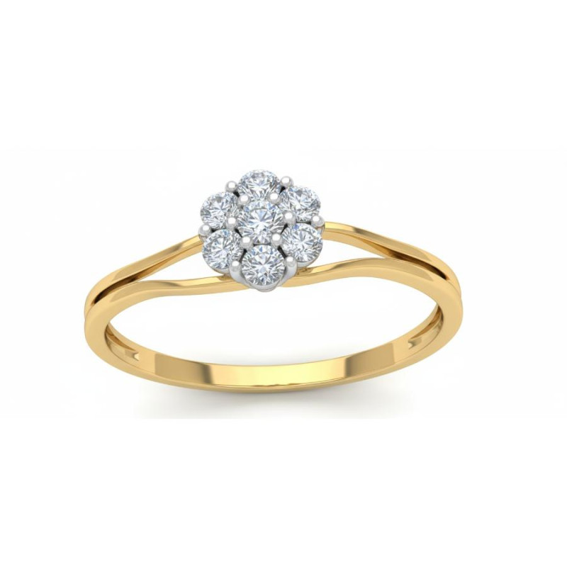 Kenzari Jewellery 14k Gold Ring for Women – 1.19 Grams