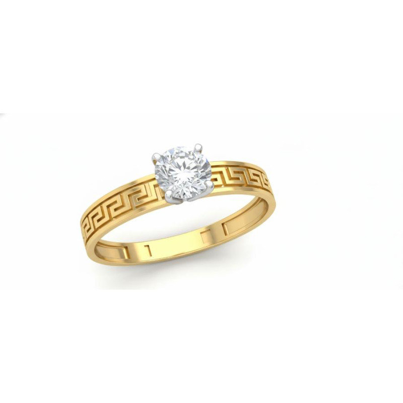 Kenzari Jewellery 14k Gold Ring for Women – 1.42 Grams