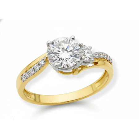 Kenzari Jewellery 18k Gold Ring for Women – 1.77 Grams Kenzari Jewellery 18k Gold Ring for Women – 1.77 Grams