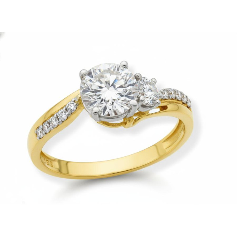 Kenzari Jewellery 18k Gold Ring for Women – 1.77 Grams