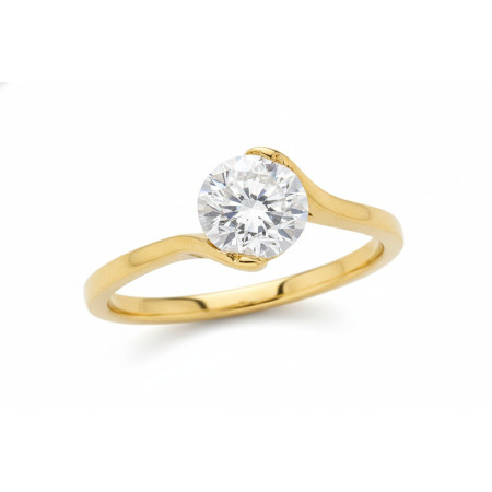 Kenzari Jewellery 18k Gold Ring for Women – 1.91 Grams