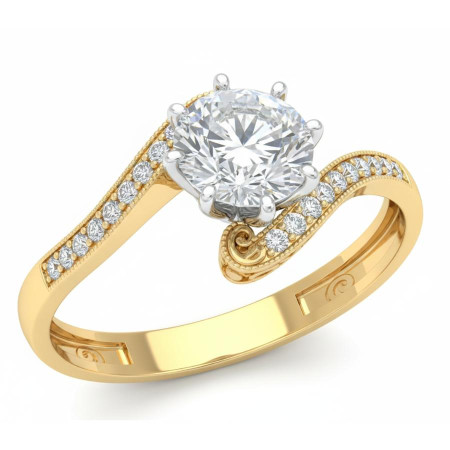 Kenzari Jewellery 18k Gold Ring for Women – 1.92 Grams