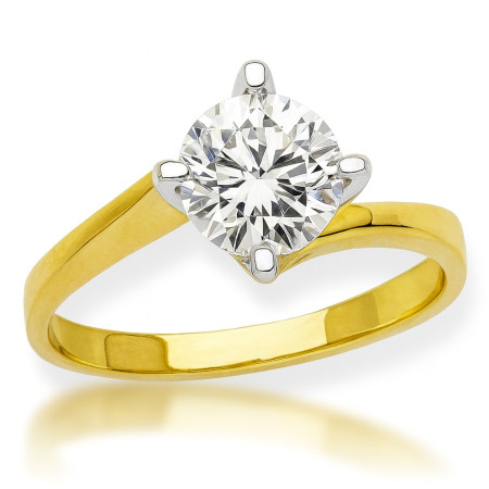 Kenzari Jewellery 18k Gold Ring for Women – 1.95 Grams