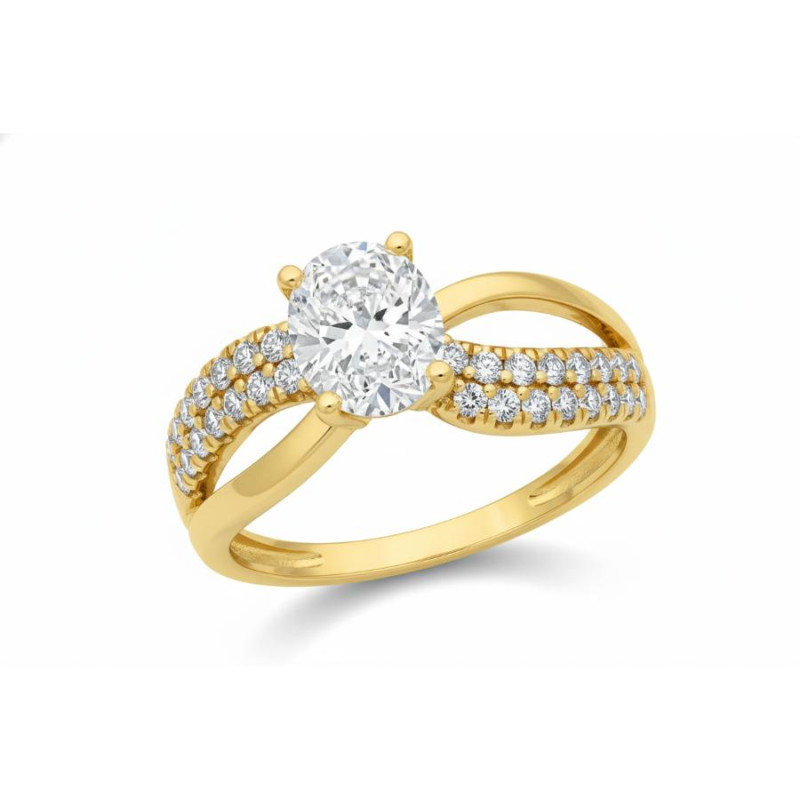 Kenzari Jewellery 14k Gold Ring for Women – 2.24 Grams