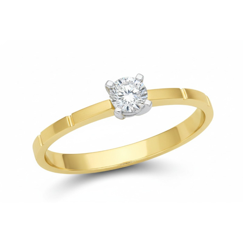 Kenzari Jewellery 18k Gold Ring for Women – 2.4 Grams