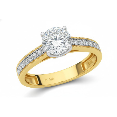 Kenzari Jewellery 18k Gold Ring for Women – 2.56 Grams Kenzari Jewellery 18k Gold Ring for Women – 2.56 Grams