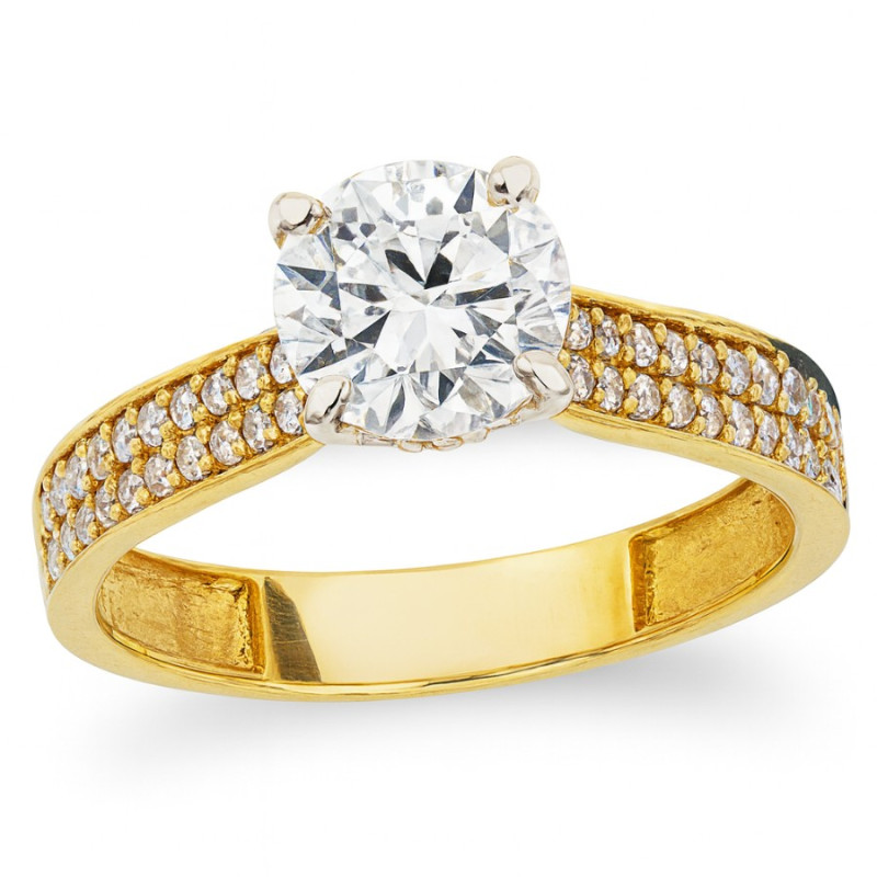 Kenzari Jewellery 14k Gold Ring for Women – 2.62 Grams Kenzari Jewellery 14k Gold Ring for Women – 2.62 Grams
