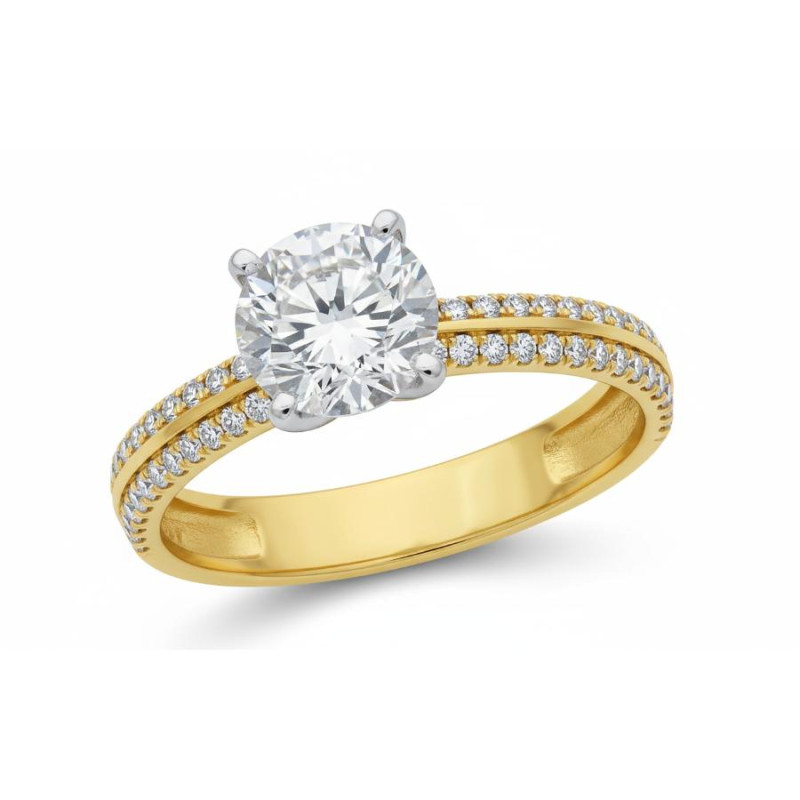 Kenzari Jewellery 18k Gold Ring for Women – 2.63 Grams Kenzari Jewellery 18k Gold Ring for Women – 2.63 Grams