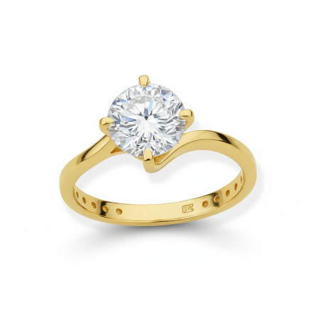 Kenzari Jewellery 14k Gold Ring for Women – 2.67 Grams Kenzari Jewellery 14k Gold Ring for Women – 2.67 Grams
