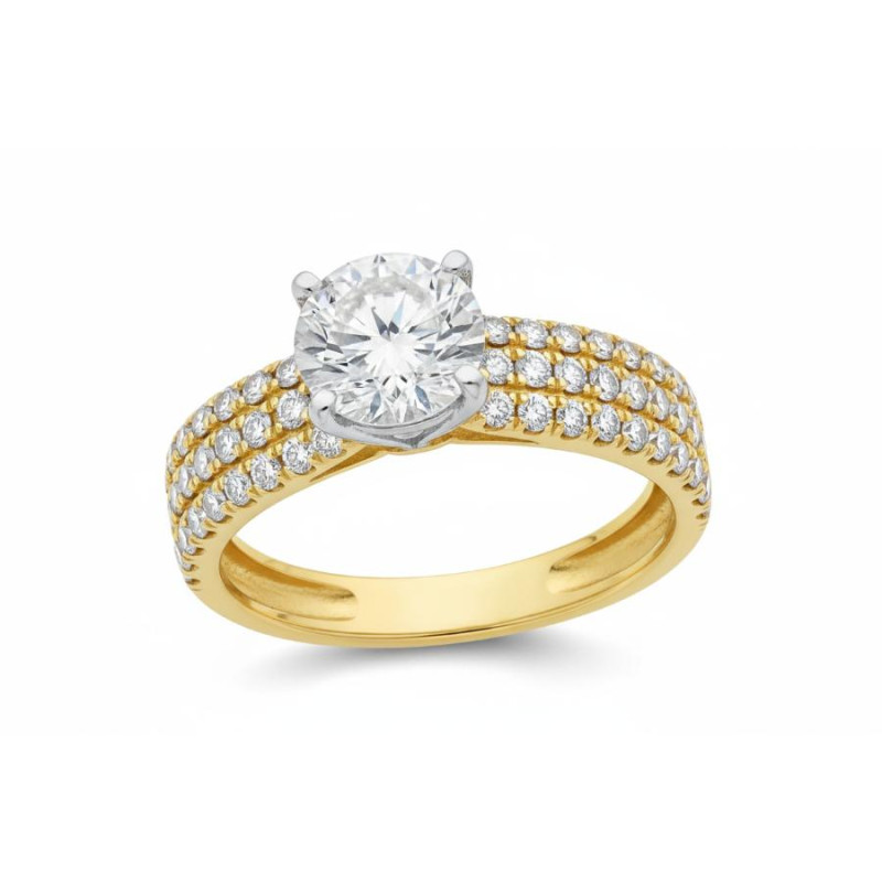 Kenzari Jewellery 18k Gold Ring for Women – 2.84 Grams