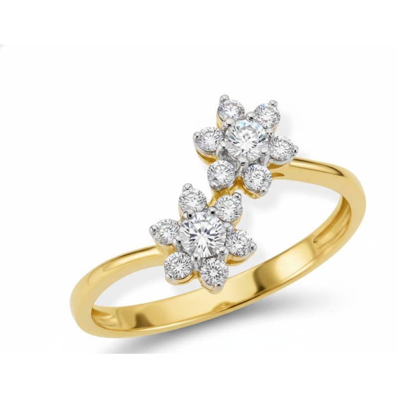 Kenzari Jewellery 18k Gold Ring for Women – 2.86 Grams