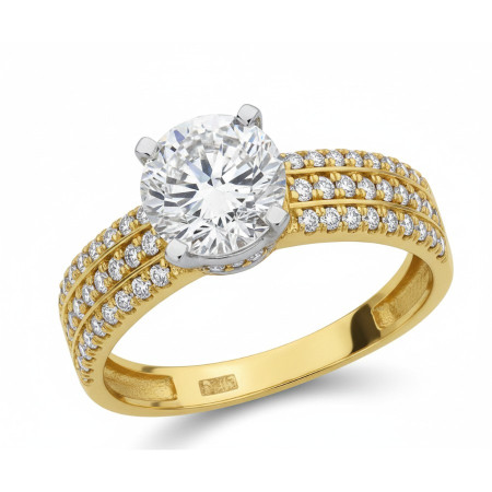 Kenzari Jewellery 14k Gold Ring for Women – 2.91 Grams Kenzari Jewellery 14k Gold Ring for Women – 2.91 Grams