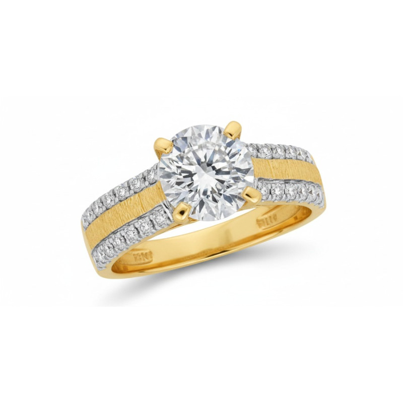 Kenzari Jewellery 14k Gold Ring for Women – 2.94 Grams