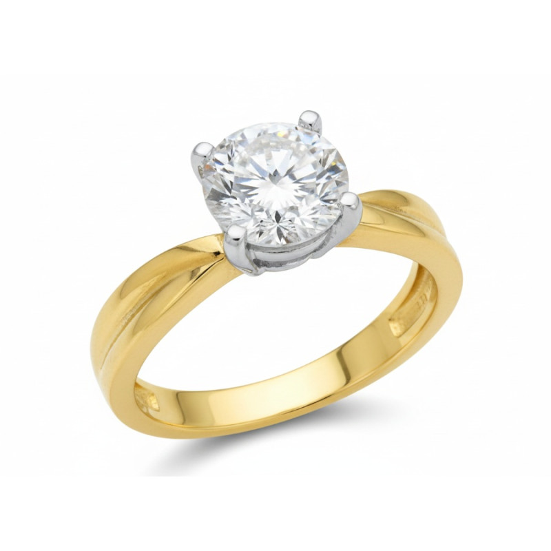 Kenzari Jewellery 18k Gold Ring for Women – 2.97 Grams