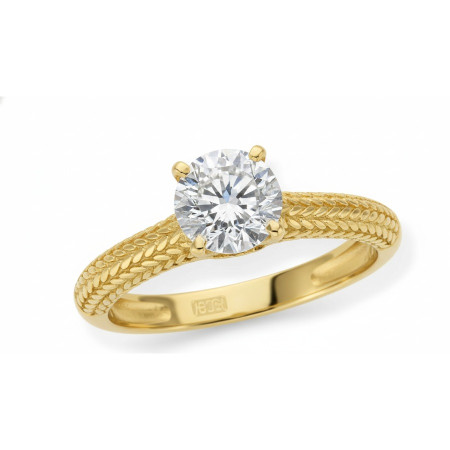 Kenzari Jewellery 14k Gold Ring for Women – 2.99 Grams Kenzari Jewellery 14k Gold Ring for Women – 2.99 Grams