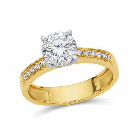 Kenzari Jewellery 14k Gold Ring for Women – 3.07 Grams Kenzari Jewellery 14k Gold Ring for Women – 3.07 Grams