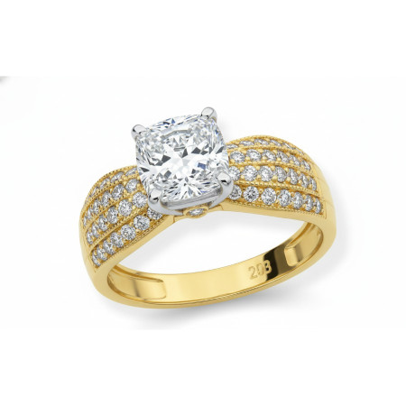 Kenzari Jewellery 18k Gold Ring for Women – 3.12 Grams