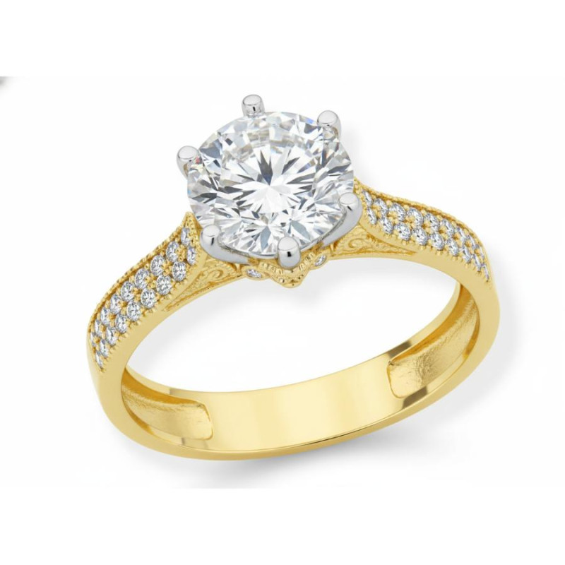 Kenzari Jewellery 14k Gold Ring for Women – 3.13 Grams
