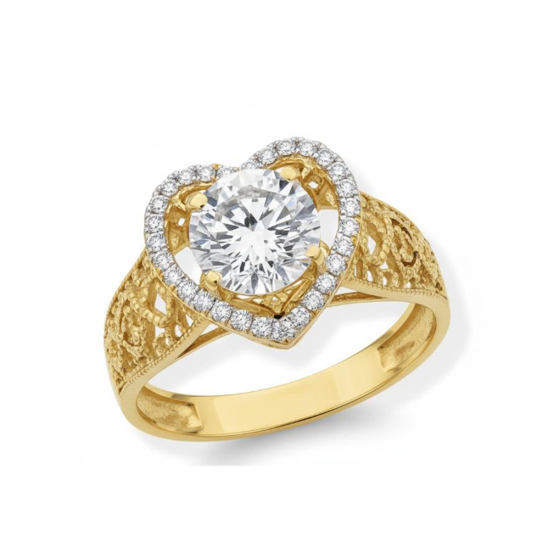 Kenzari Jewellery 14k Gold Ring for Women – 3.2 Grams