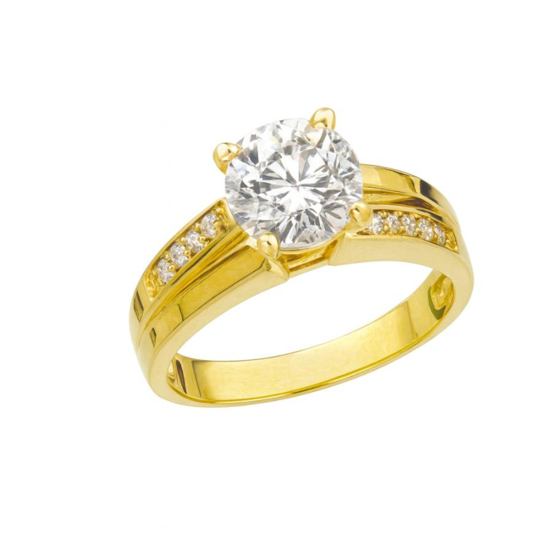 Kenzari Jewellery 18k Gold Ring for Women – 3.26 Grams
