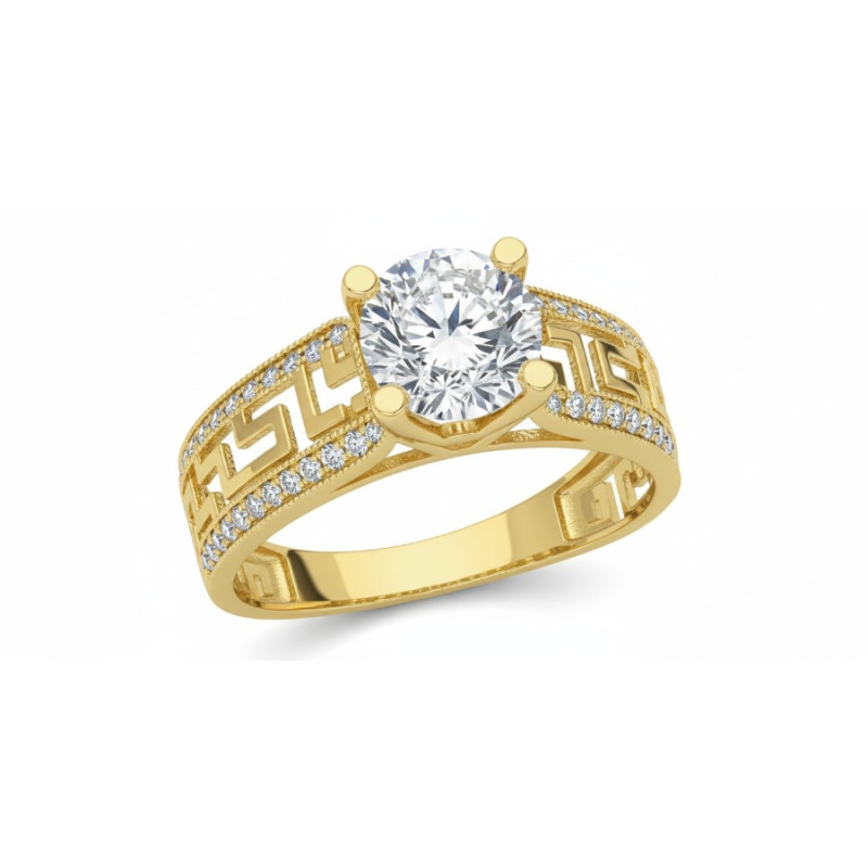Kenzari Jewellery 14k Gold Ring for Women – 3.27 Grams