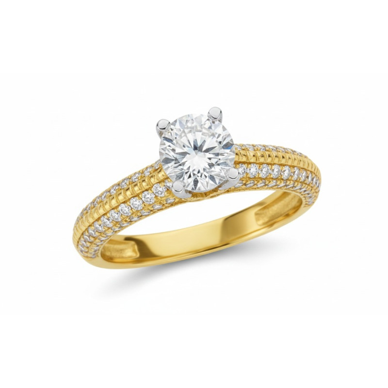 Kenzari Jewellery 18k Gold Ring for Women – 3.29 Grams