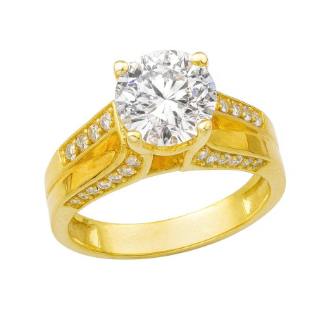 Kenzari Jewellery 14k Gold Ring for Women – 3.4 Grams