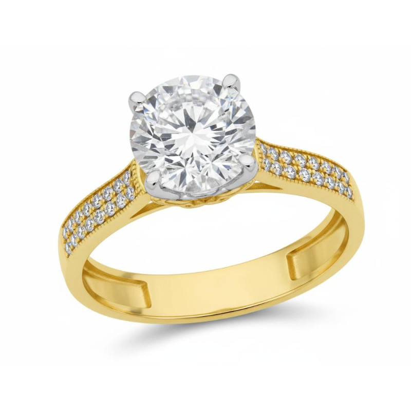 Kenzari Jewellery 14k Gold Ring for Women – 3.43 Grams Kenzari Jewellery 14k Gold Ring for Women – 3.43 Grams