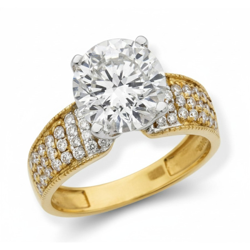 Kenzari Jewellery 14k Gold Ring for Women – 3.47 Grams